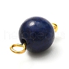 Natural Mixed Gemstone Charms X-PALLOY-JF00992-01-4