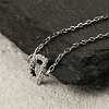 S925 Sterling Silver Letter D Link Bracelets GA4366-3