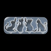 Cat Shape Pendant DIY Silhouette Silicone Mold DIY-K067-02B-4
