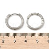 Tarnish Resistant 201 Stainless Steel Huggie Hoop Earrings EJEW-L250-01I-P-4
