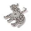 Non-Tarnish 201 Stainless Steel Pendants STAS-A094-04B-P-2