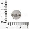 304 Stainless Steel Brooch Cabochon Settings STAS-E547-08J-P-4