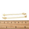 Brass Lobster Clasps & Ends with Chain KK-R120-05G-3
