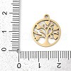 304 Stainless Steel Enamel Pendants STAS-I325-060G-3