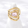 304 Stainless Steel Cuff Open Rings RJEW-S629-08G-1