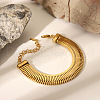 304 Stainless Steel Link Chain Bracelets for Women BJEW-Z125-02G-1