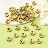 Brass Grade A Rhinestone Spacer Beads RSB036NF-05G-2