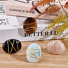 4Pcs 4 Style Oval Gemstone Car Air Vent Clips JEWB-AB00027-5