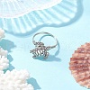 Tibetan Style Alloy Finger Rings RJEW-JR00889-1