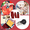 Rectangle Velvet Single Watch Storage Bag with Flip Cover ABAG-WH0038-59-6