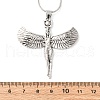 Tibetan Style Alloy Goddess Pendant Nrecklaces for Women FS-WG46404-01-3