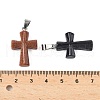 Natural & Synthetic Mixed Stone Cross Pendants G-M454-02-3