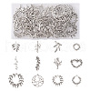 48Pcs 12 Style Tibetan Style Alloy Pendants DIY-TA0003-97-1