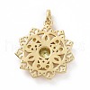 Brass Micro Pave Cubic Zirconia Pendants KK-E068-VF007-2