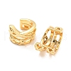 Rack Plating Brass Hollow Cuff Earrings EJEW-A028-52G-2