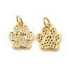 Rack Plating Brass Micro Pave Cubic Zirconia Charms X-KK-F851-07G-1