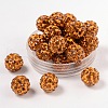 Pave Disco Ball Beads X1-RB-A130-10mm-14-1