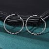 304 Stainless Steel Hoop Earrings EJEW-S250-02B-P-2