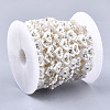 ABS Plastic Imitation Pearl Beaded Trim Garland Strand AJEW-S073-37-3