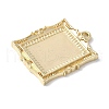 Brass Pendant Cabochon Settings KK-V005-01G-03-2
