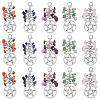 Natural Gemstone Chip Pendant Decoration HJEW-AB00343-1