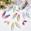  20Pcs 10 Style Transparent Resin Pendants RESI-NB0001-80-4