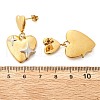 304 Stainless Steel Dangle Stud Earrings EJEW-V016-12G-5