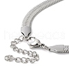 Non-Tarnish 304 Stainless Steel Herringbone Chain Bracelet for Men Women BJEW-Q998-02P-3