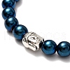 Synthetic Hematite Bracelet for Men Women BJEW-JB06698-6