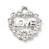 Alloy Rhinestone Pendants ALRI-C007-11P-2