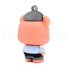 Opaque PVC Plastic Pendants KY-G017-C04-2