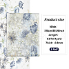 Embroidered Flowers Polyester Tulle Lace Fabric DIY-WH0449-31B-2