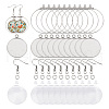 Unicraftale DIY Blank Dome Earring Making Kit DIY-UN0004-80-1