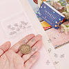 SUNNYCLUE 30Pcs Laser Cut 304 Stainless Steel Charms STAS-SC0009-10-3