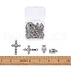 Rosary Cross and Center Sets for Rosary Bead Necklace Making TIBEP-TA0002-14AS-12
