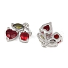 Brass Micro Pave Cubic Zirconia Pendants KK-P290-02A-P-01-2
