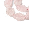Natural Rose Quartz Carved Beads Strands G-B136-D01-3