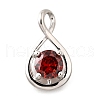 925 Sterling Silver Pave Cubic Zirconia Pendants STER-V001-03P-01-1