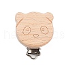 Beech Wood Pacifier Clip AJEW-M015-01C-1
