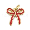 Brass Enamel Charms KK-H206-15G-01-1