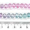 Transparent Painted Glass Beads Strands X1-DGLA-A034-T8mm-A10-3