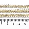 Spray Painted Crackle Glass Beads Strands X-CCG-Q002-4mm-05-4