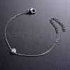 SHEGRACE Simple Elegant Rhodium Plated 925 Sterling Silver Bracelet JB274A-3