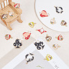 GOMAKERER 32Pcs 8 Style Alloy Enamel Pendants ENAM-GO0001-11-4