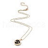 Alloy Rhinestone Pendant Necklaces NJEW-H306-A06-G-4