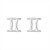 S925 Sterling Silver Stud Earrings WG164A3-03-2