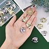 CHGCRAFT 24Pcs 2 Colors Alloy Rhinestone Pendants FIND-CA0004-92-3