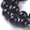 Dyed & Heated Natural Black Agate Beads Strands G-F620-05A-14mm-3