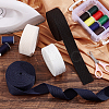   4 Rolls 4 Colors 5 Yards Flat Polycotton Ribbon OCOR-PH0002-51-4