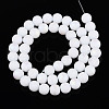 Frosted Opaque Glass Beads Strands GLAA-T032-P8mm-MBB02-1